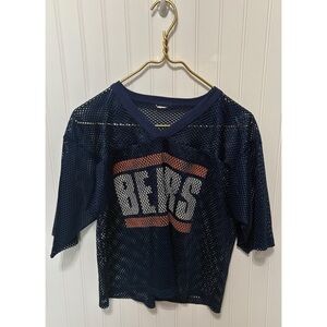 Chicago Bears Vintage 1990's Mesh Cropped Practice Jersey Shirt Unisex Medium